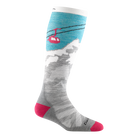 Darn Tough Women's Yeti Over-the-Calf Midweight Ski & Snowboard Sock-1827-Aqua-Killington Sports