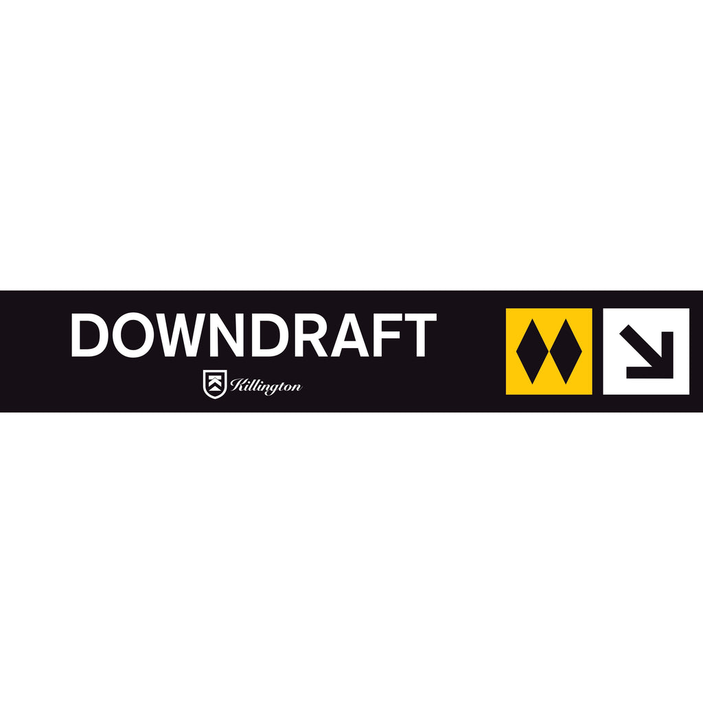 Downdraft Trail Sign-Killington Sports