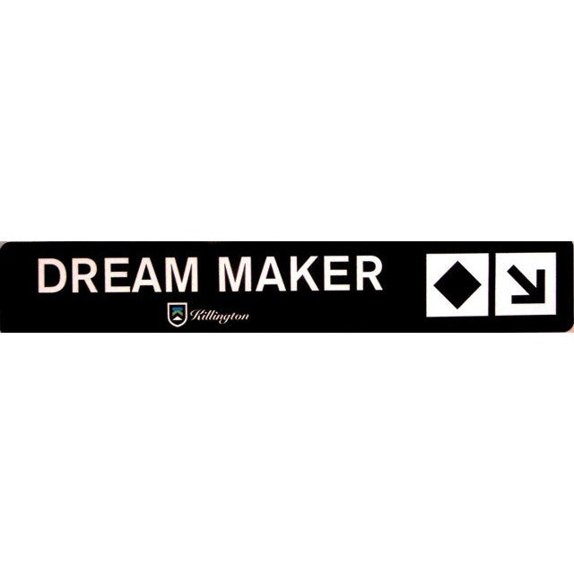 Dream Maker Trail Sign-Killington Logo-Killington Sports