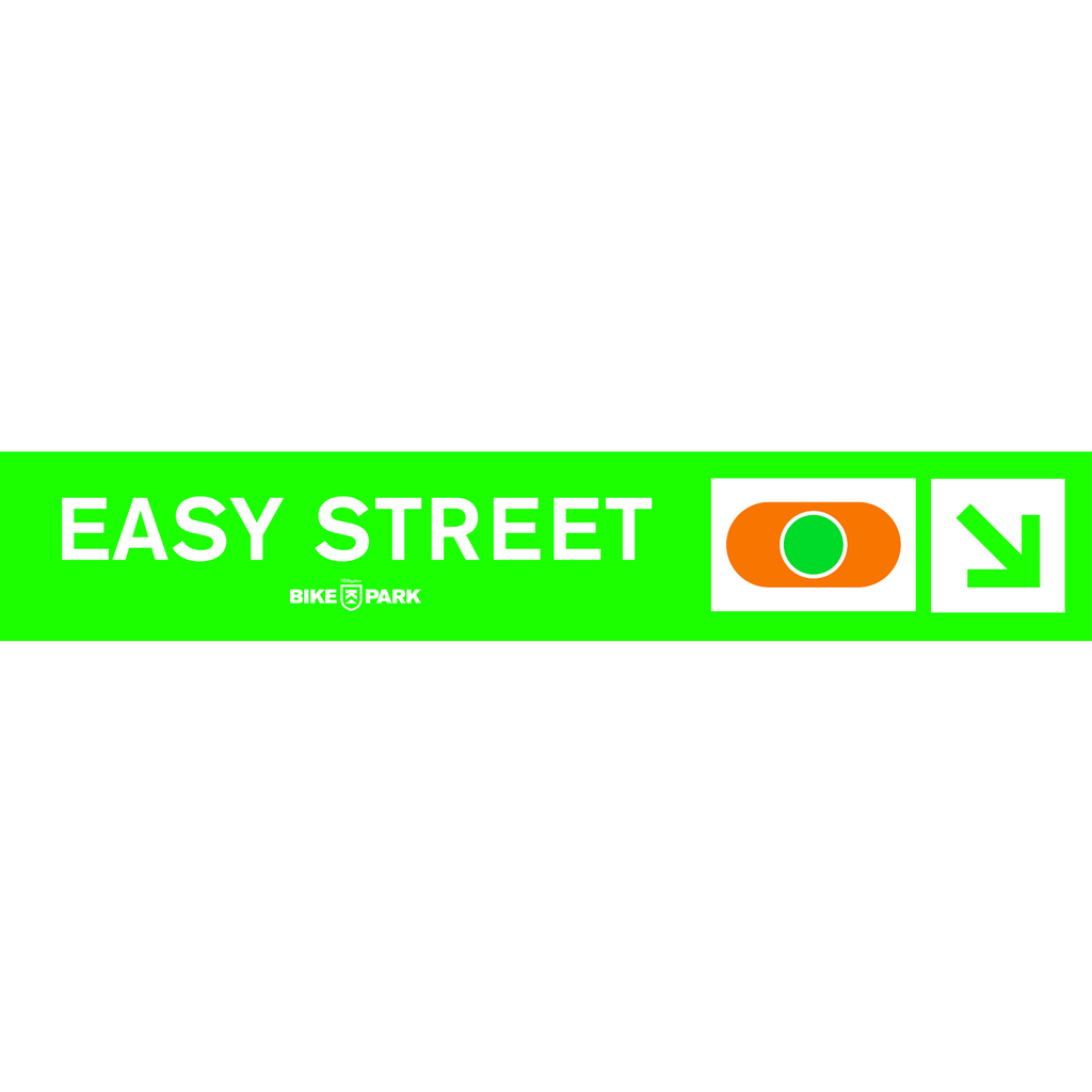 Easy Street Mountain Bike Trail Sign-Killington Logo-Killington Sports