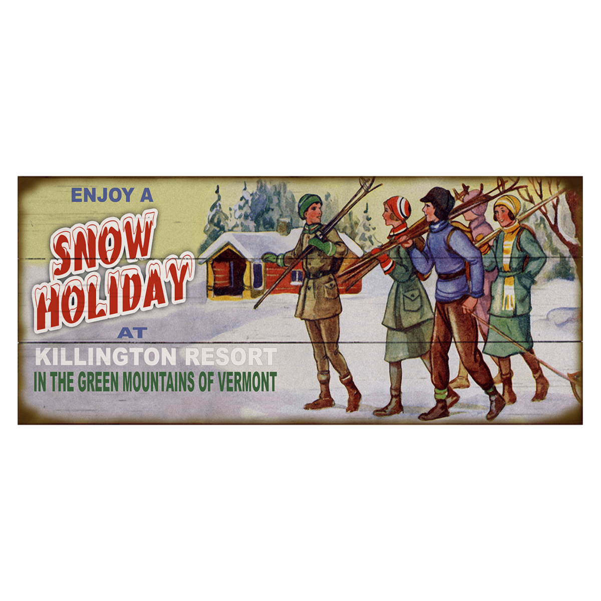 Enjoy Killington Resort Wood Sign-Killington Resort-Killington Sports