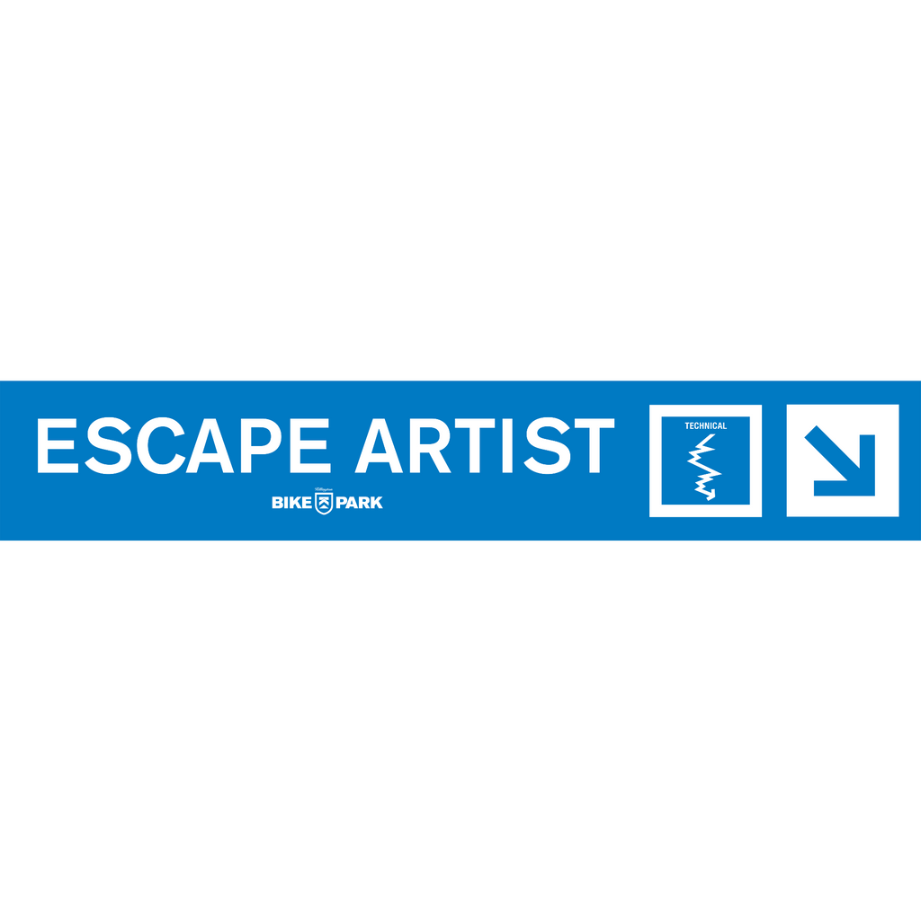 Escape Artist Mountain Bike Trail Sign-Killington Logo-Killington Sports