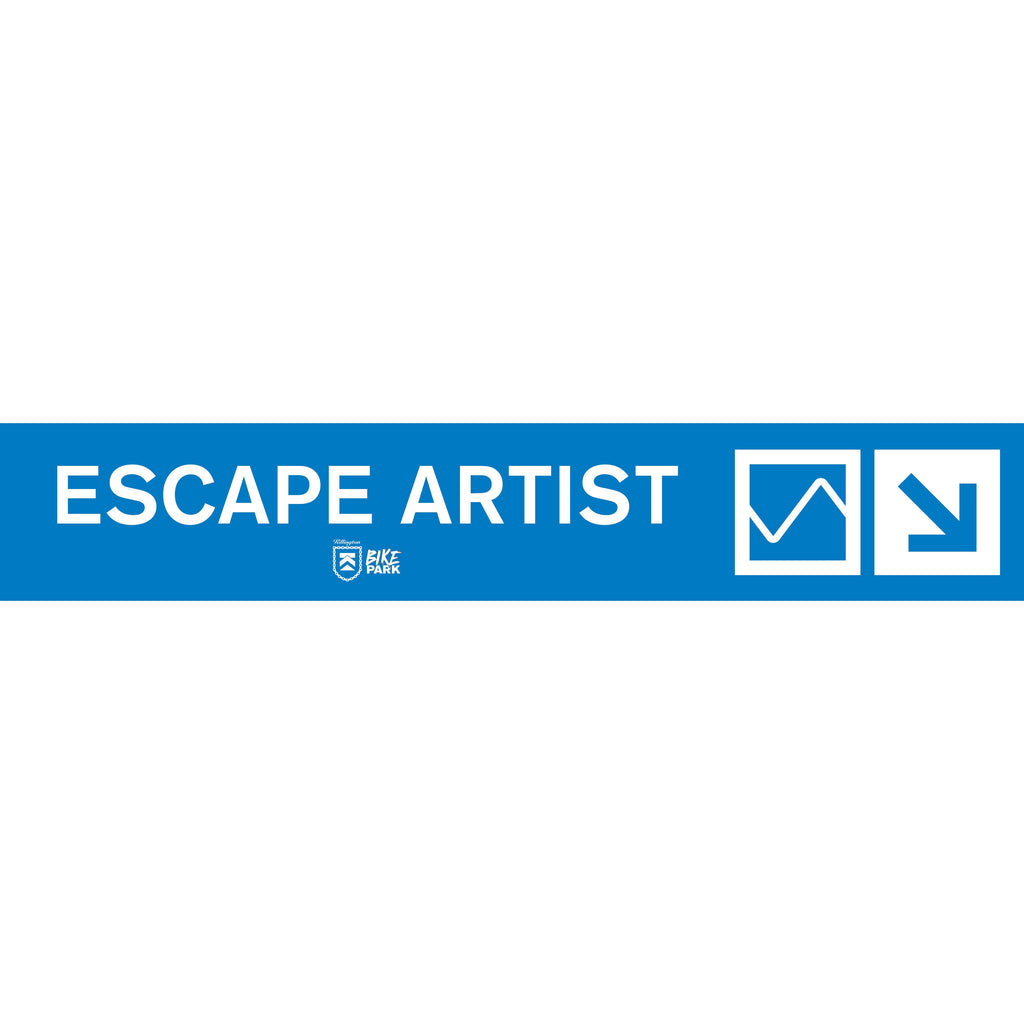 Escape Artist Mountain Bike Trail Sign-Killington Sports