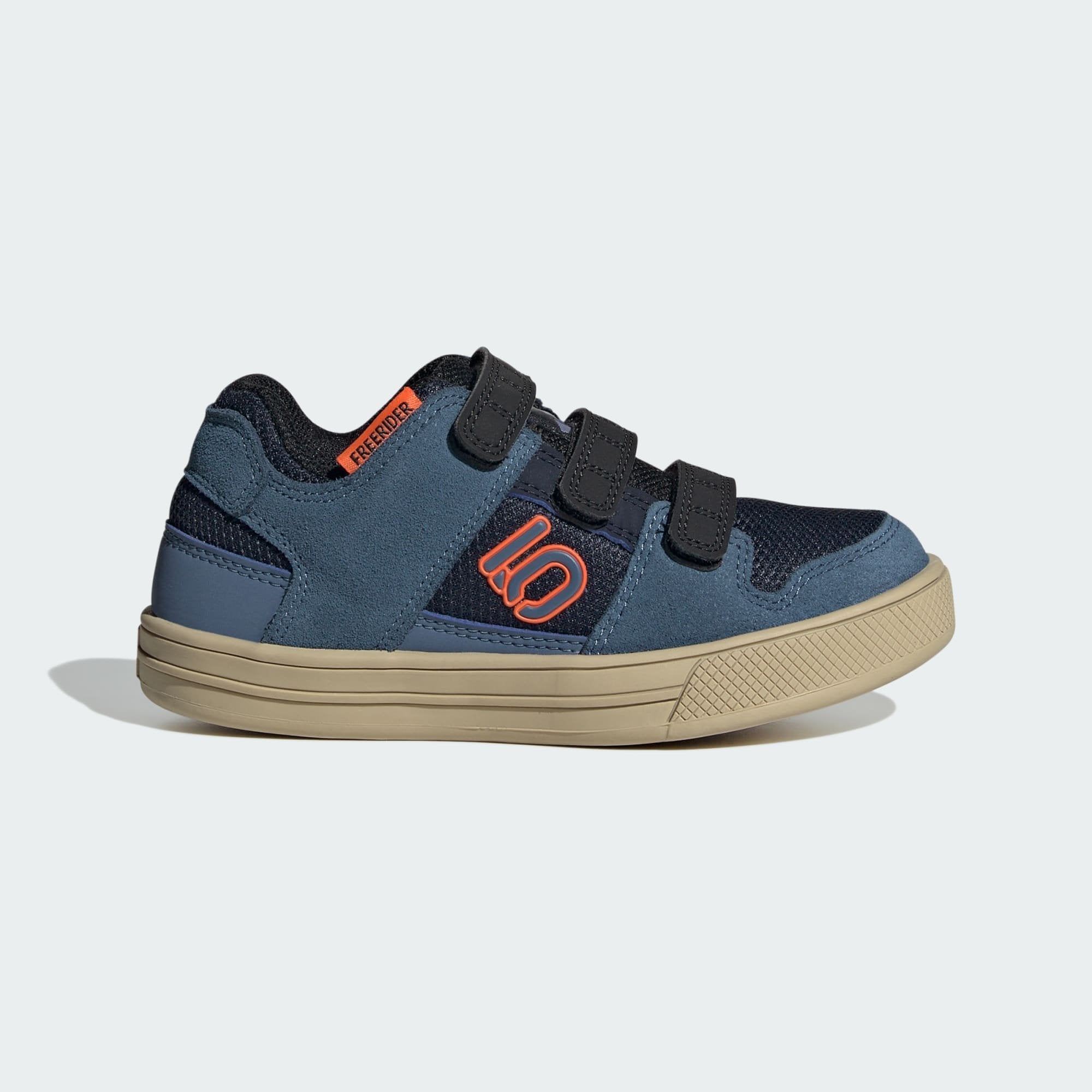 Five Ten Kids' Freerider Hook-and-Loop Mountain Bike Shoe-Legend Ink/Wonder Steel/Impact Orange-Killington Sports