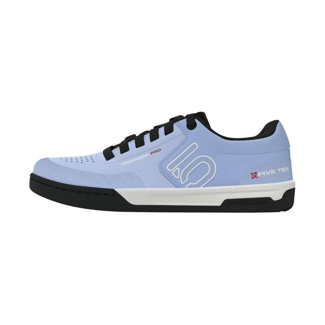 Five Ten Women's Freerider Pro Canvase Flat Shoe-Crystal Sky/Off White/Glow Blue-Killington Sports