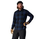 FlyLow Men's Handlebar Tech Flannel-Abyss/Black Plaid-Killington Sports