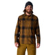 FlyLow Men's Handlebar Tech Flannel-Rye/Hearth Plaid-Killington Sports
