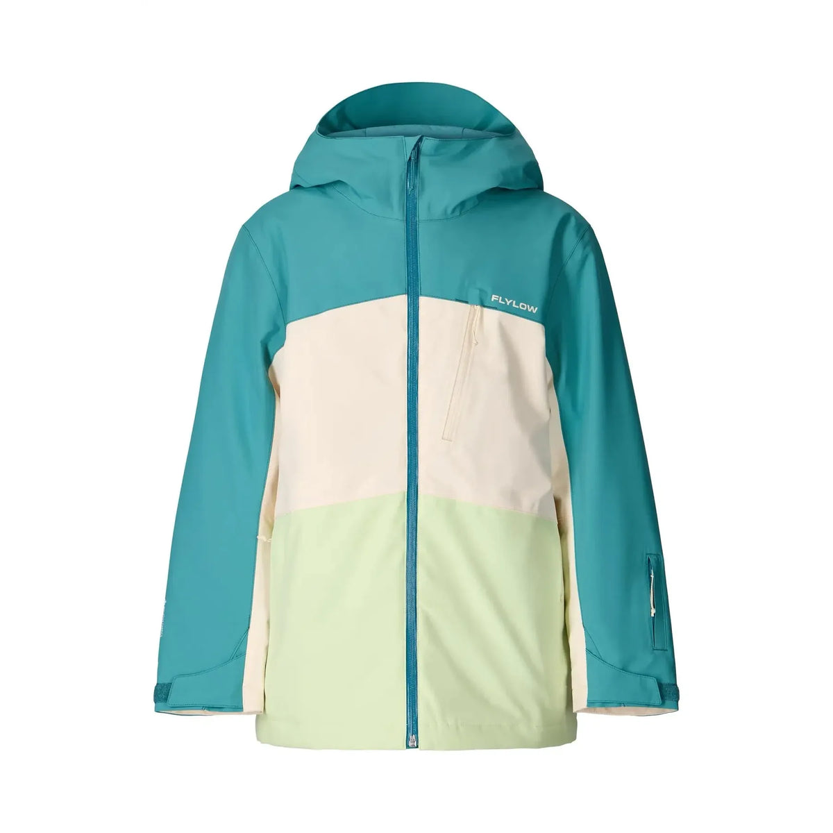 FlyLow Youth Explorer Insulated Jacket-Teal/Bone/Electro-Killington Sports
