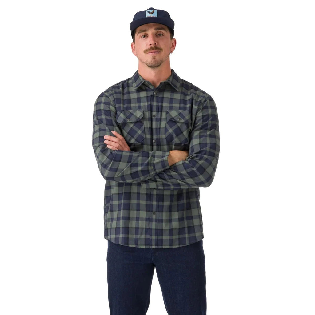 Flylow Men's Handlebar Tech Flannel-Grove-Killington Sports