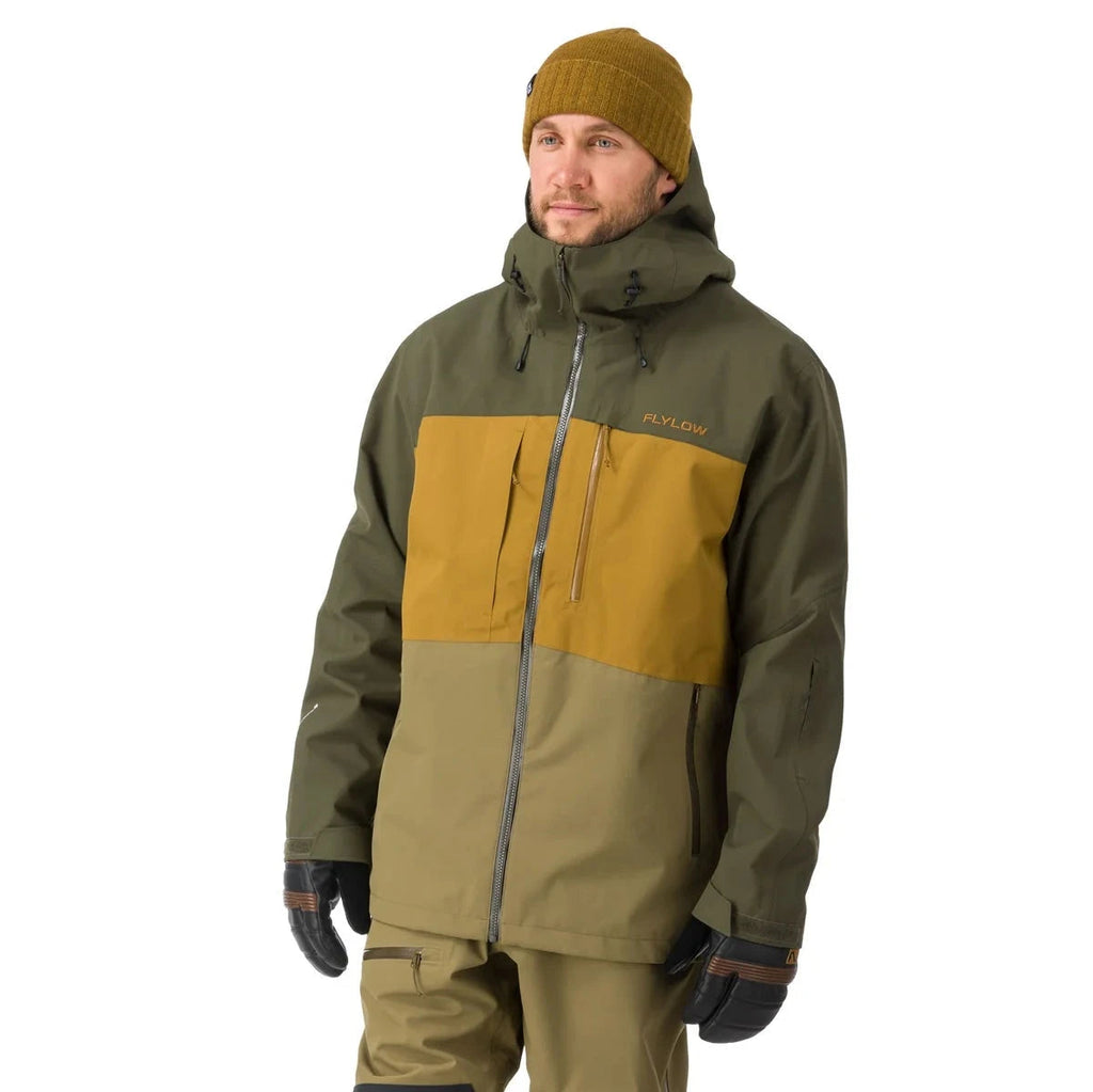 Flylow Men's Quantum Pro Jacket-Evergreen/Rye/Capers-Killington Sports