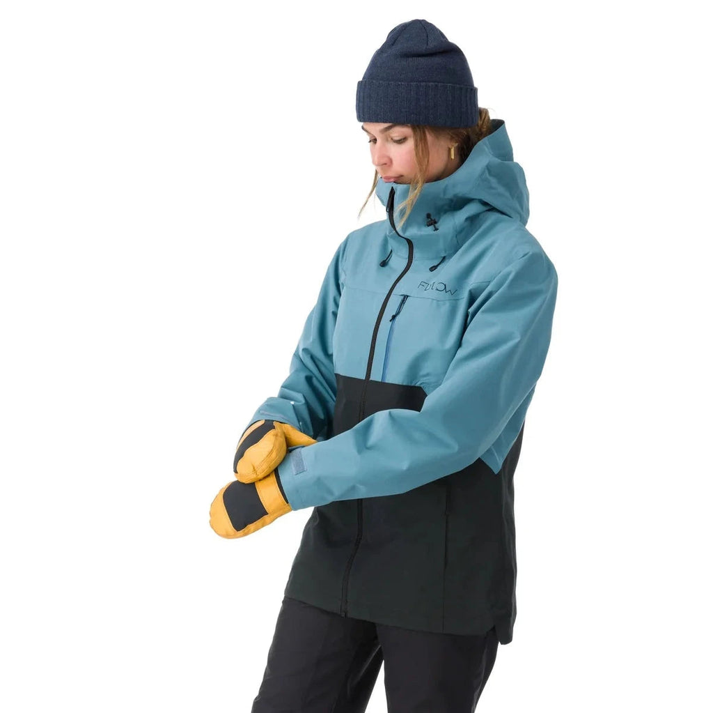 Flylow Women's Puma Jacket-Vintage Blue/Black-Killington Sports