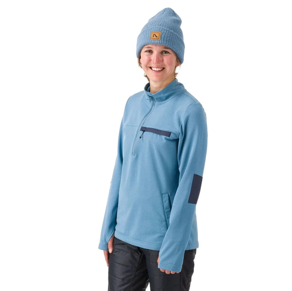 Flylow Women's Tate Fleece-Vintage Blue-Killington Sports