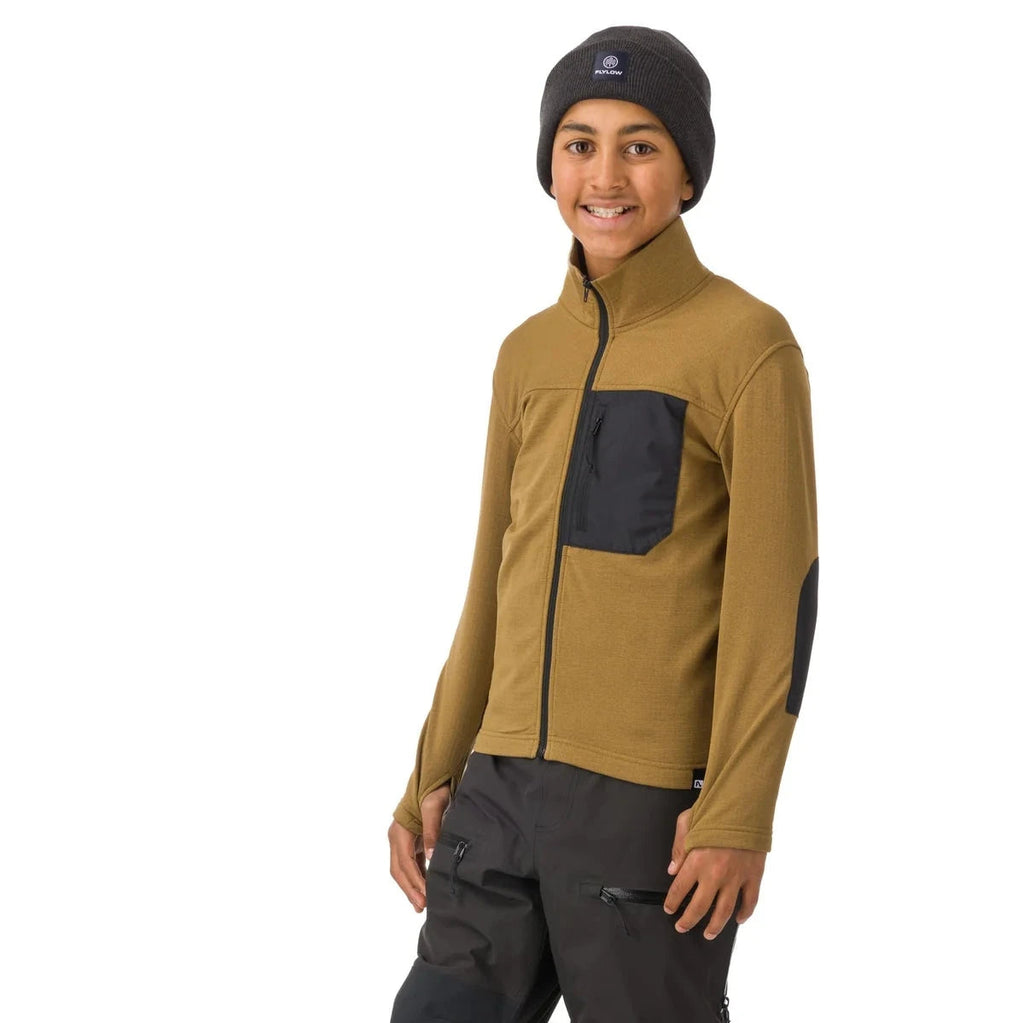 Flylow Youth Huck Fleece-Rye-Killington Sports