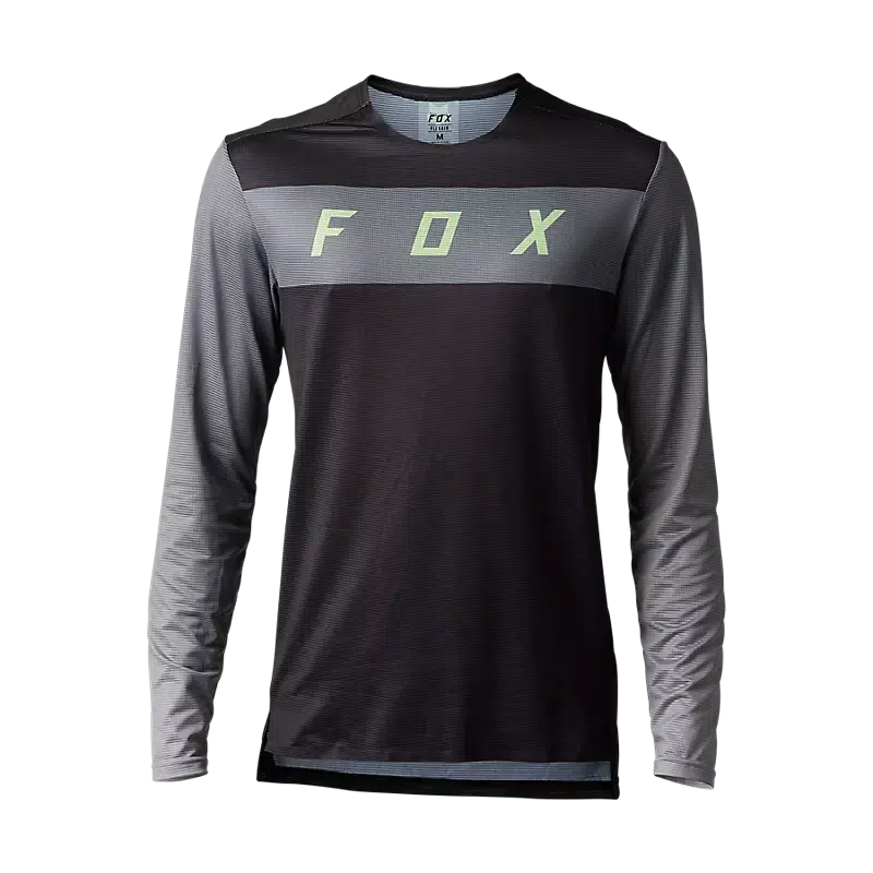 Fox Men's Flexair Arcadia Long Sleeve Jersey-Black-Killington Sports