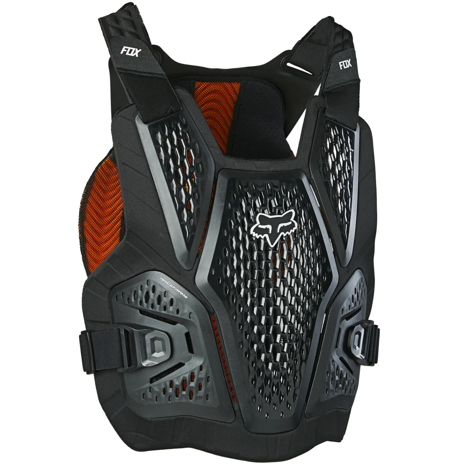 Fox Raceframe Impact Soft Back CE D3O Chest Guard-Black-Killington Sports