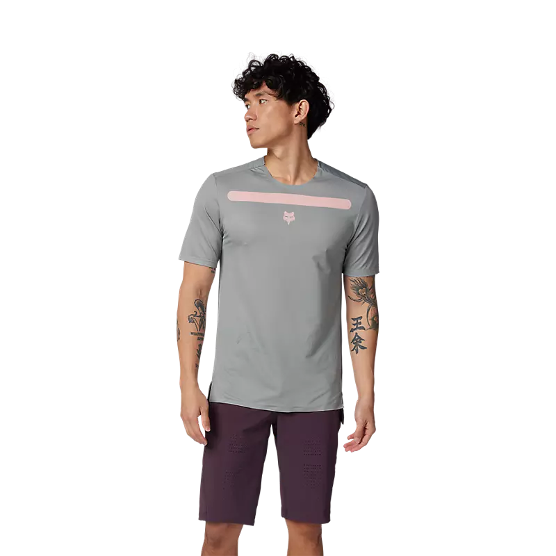 Fox Racing Men's Flexair Aviation Race Jersey-Grey Vintage-Killington Sports