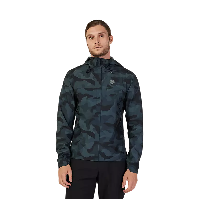 Fox Racing Men's Ranger 2.5-Layer Water Jacket-Black Camouflage-Killington Sports