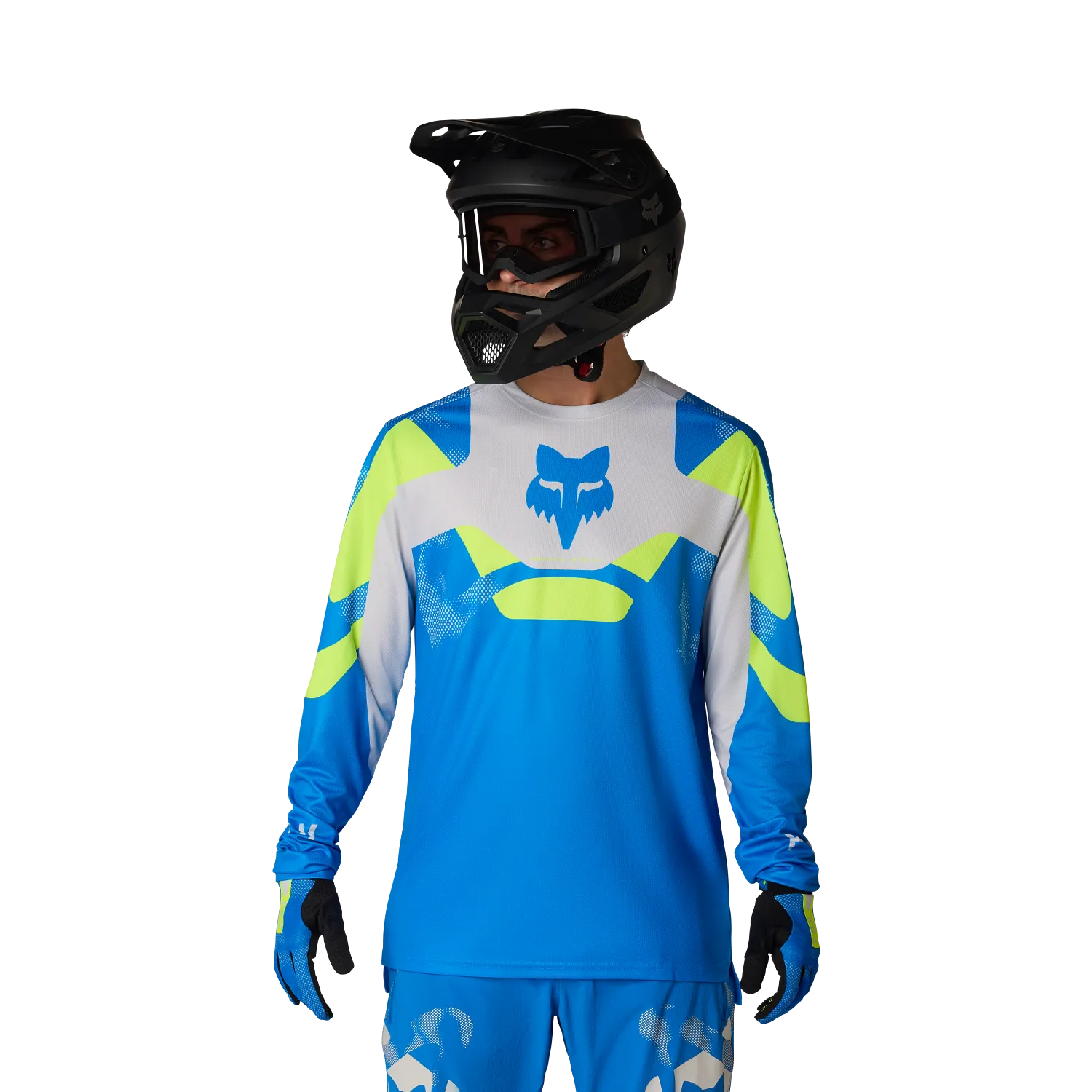 Fox Racing Men's Ranger Long Sleeve Jersey Tactile-Blue Jewel-Killington Sports