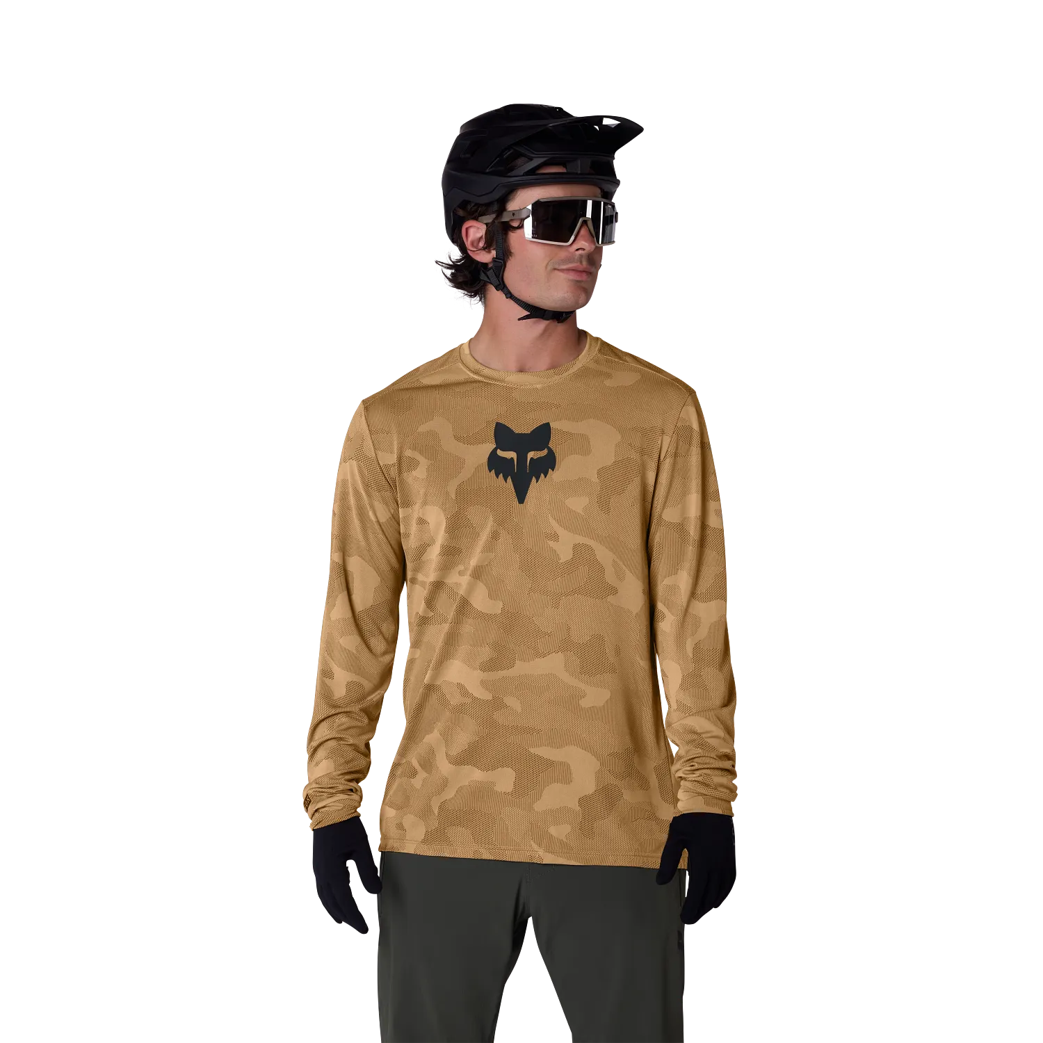 Fox Racing Men's Ranger TruDri Long Sleeve Jersey-Nutmeg Brown-Killington Sports