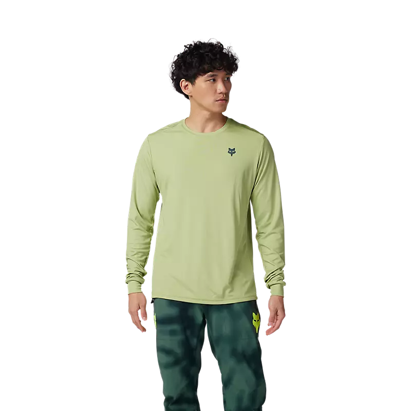 Fox Racing Men's Ranger Wayfaring Long Sleeve Jersey-Pale Green-Killington Sports