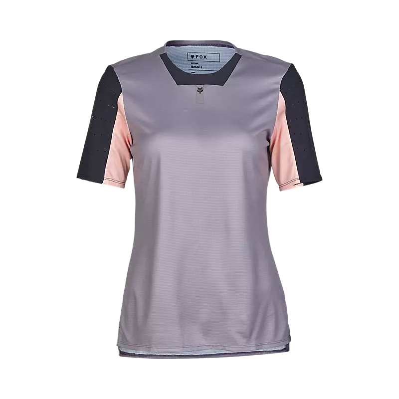 Fox Racing Women's Defend Shortsleeve Jersey-Stone Grey-Killington Sports