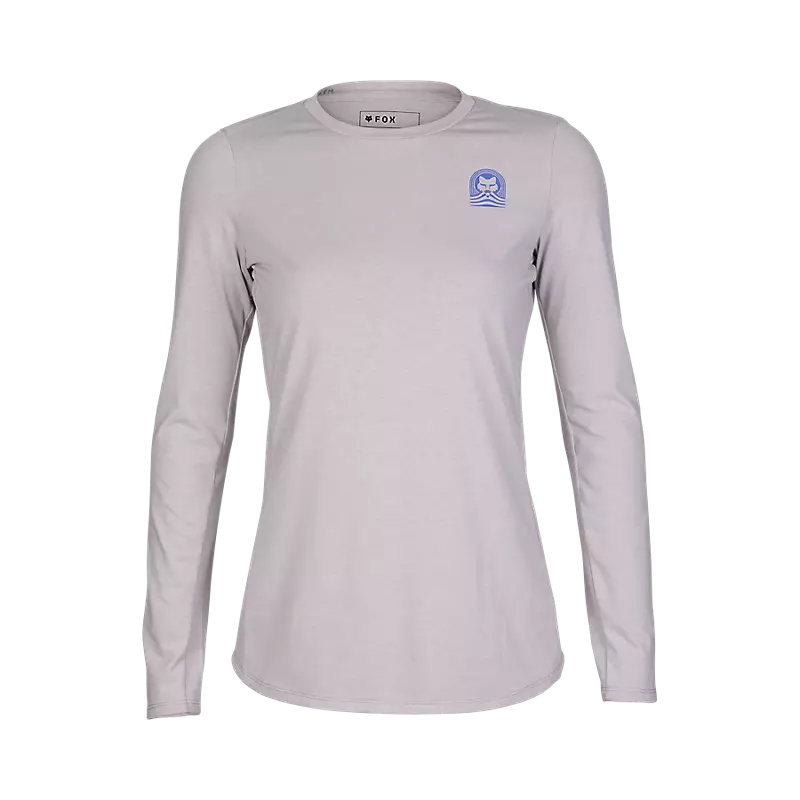 Fox Racing Women's Ranger Drirelease® Longsleeve Jersey-Grey/Light Grey-Killington Sports