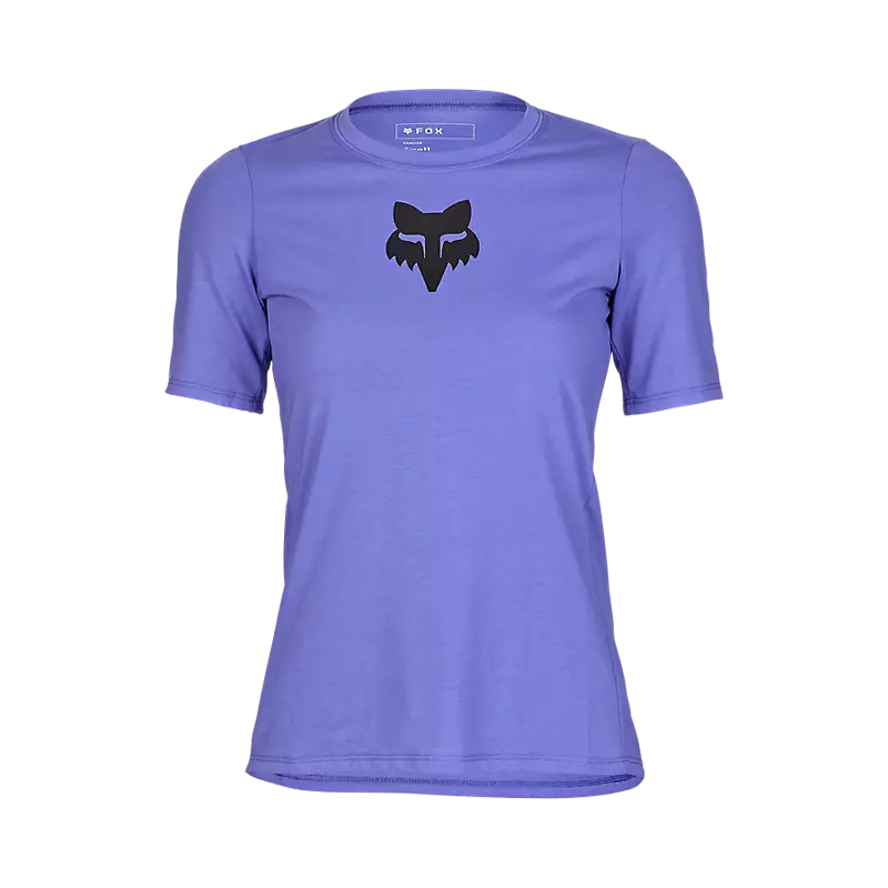 Fox Racing Women's Ranger Fox Head Shortsleeve Jersey-Violet Purple-Killington Sports