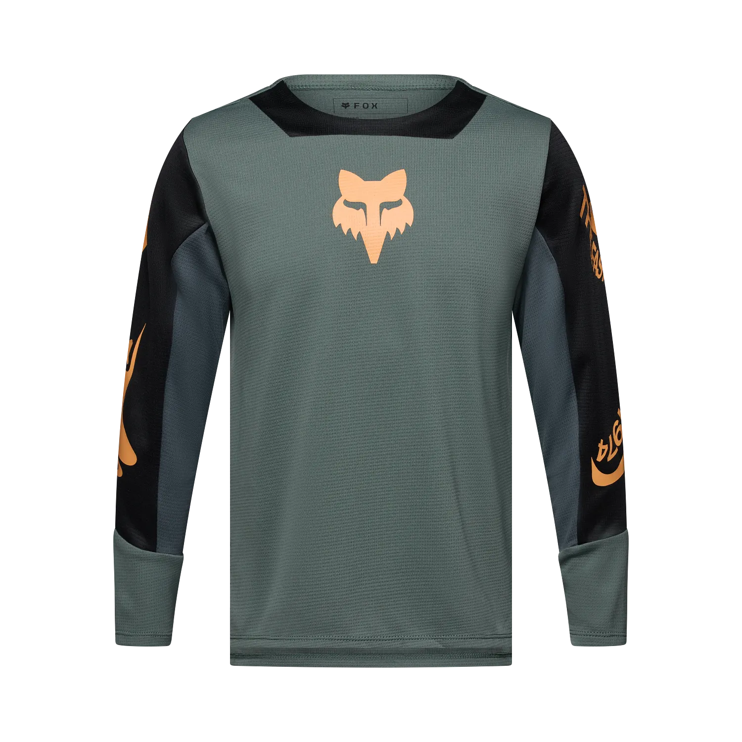 Fox Racing Youth Defend Long Sleeve Jersey Creation-Sage Green-Killington Sports