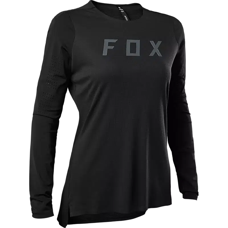 Fox Women's Flexair Pro Longsleeve Jersey-Black-Killington Sports