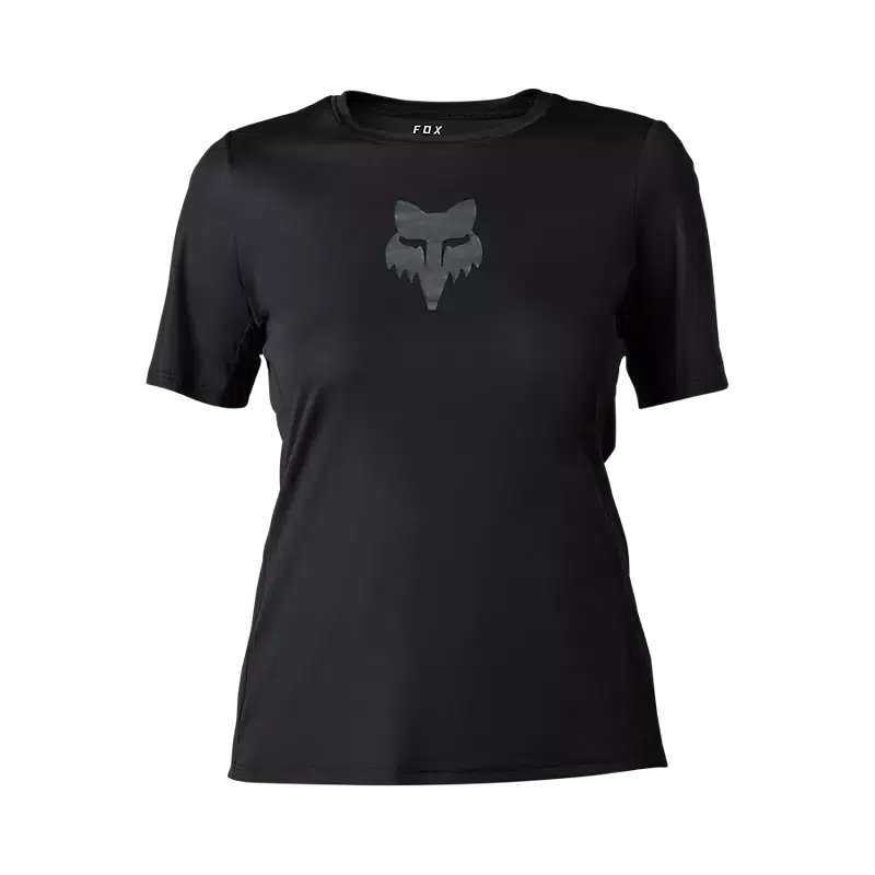 Fox Women's Ranger Fox Head Jersey-Black-Killington Sports