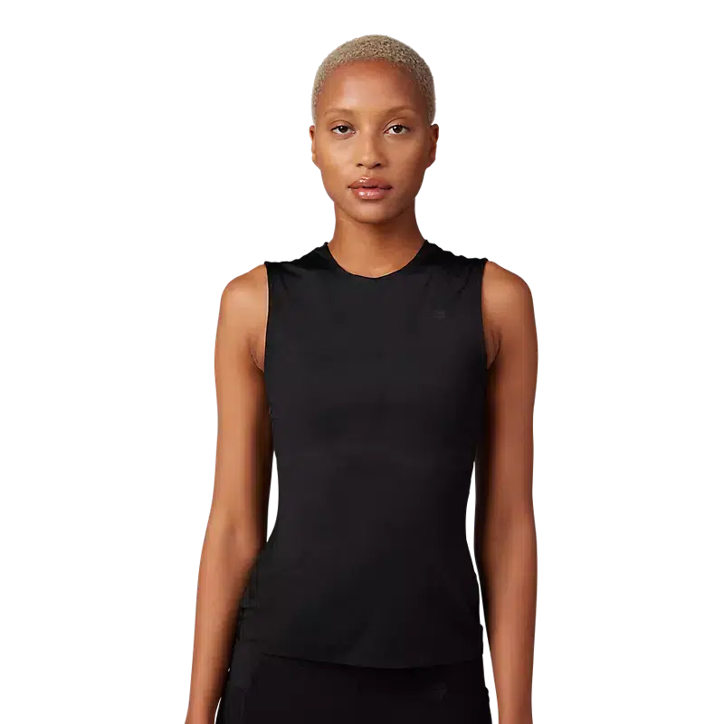 Fox Women's Tecbase Sleeveless Shirt-Black-Killington Sports