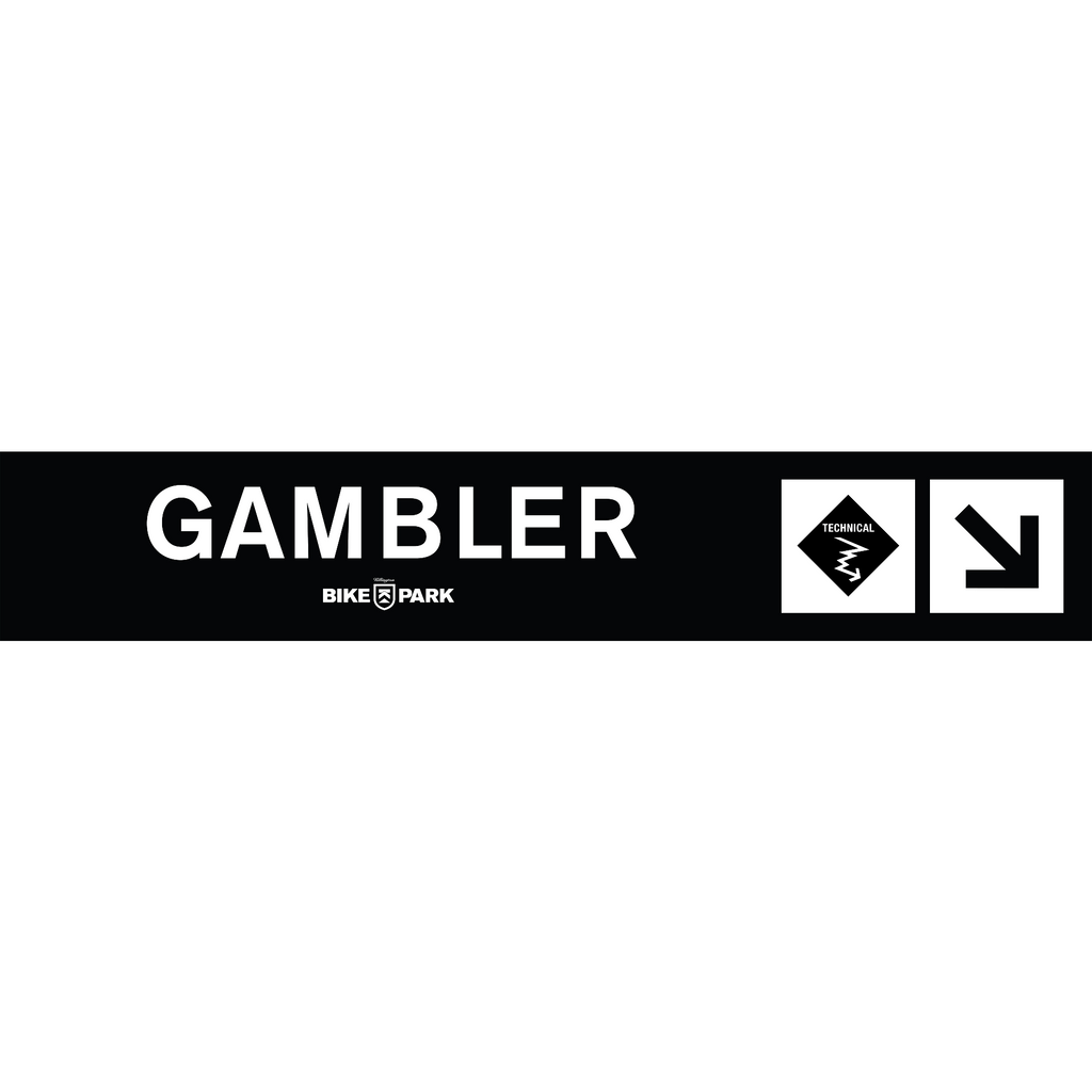 Gambler Mountain Bike Trail Sign-Killington Logo-Killington Sports