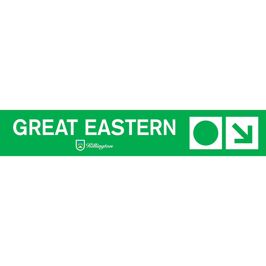 Great Eastern Trail Sign-Killington Logo-Killington Sports