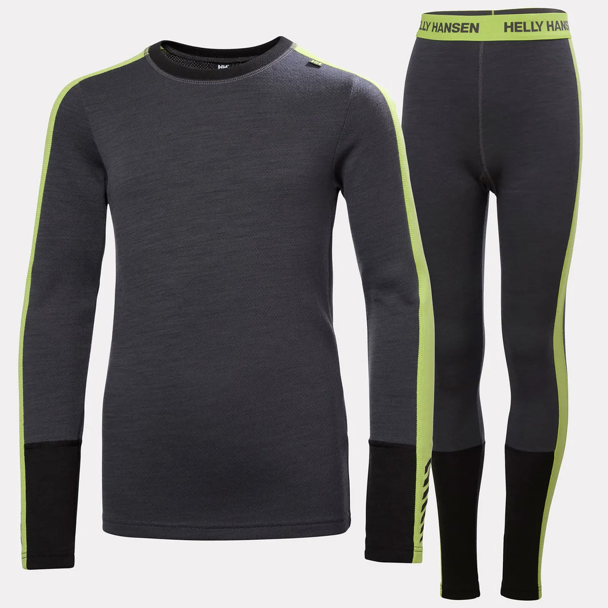 Helly Hansen Juniors' LIFA® Merino Midweight Base Layer Set-Thunder Grey-Killington Sports