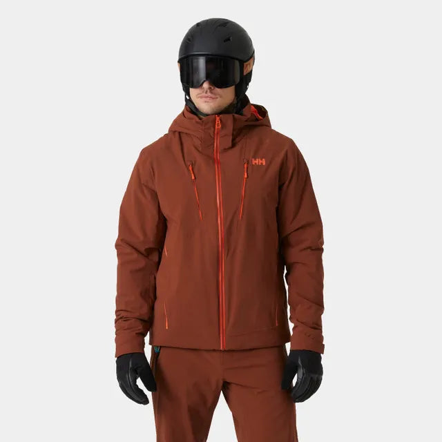 Helly Hansen Men's Alpha 4.0 Ski Jacket-Iron Oxide-Killington Sports