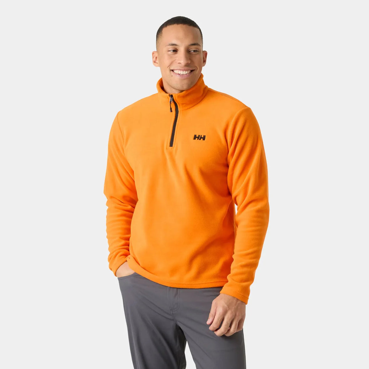 Helly Hansen Men’s Daybreaker Half-Zip Fleece-Ignite Orange-Killington Sports