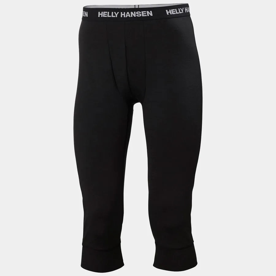 Helly Hansen Men's LIFA® Merino Midweight 3/4 Base Layer Pants-Black-Killington Sports