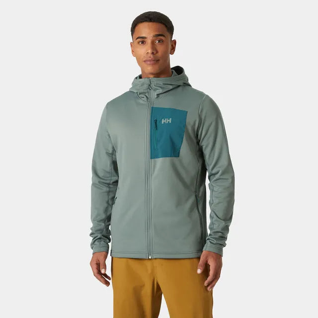 Helly Hansen Men's Versalite Hooded Fleece Jacket-Grey Cactus-Killington Sports