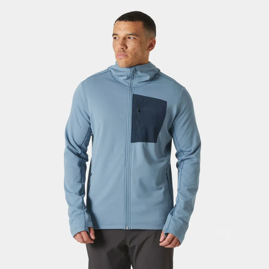 Helly Hansen Men's Versalite Hooded Fleece Jacket-Washed Denim-Killington Sports