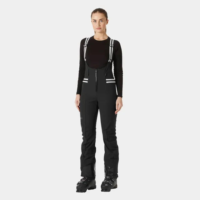 Helly Hansen Women's Avanti Softshell Ski Bib Pants-Black-Killington Sports