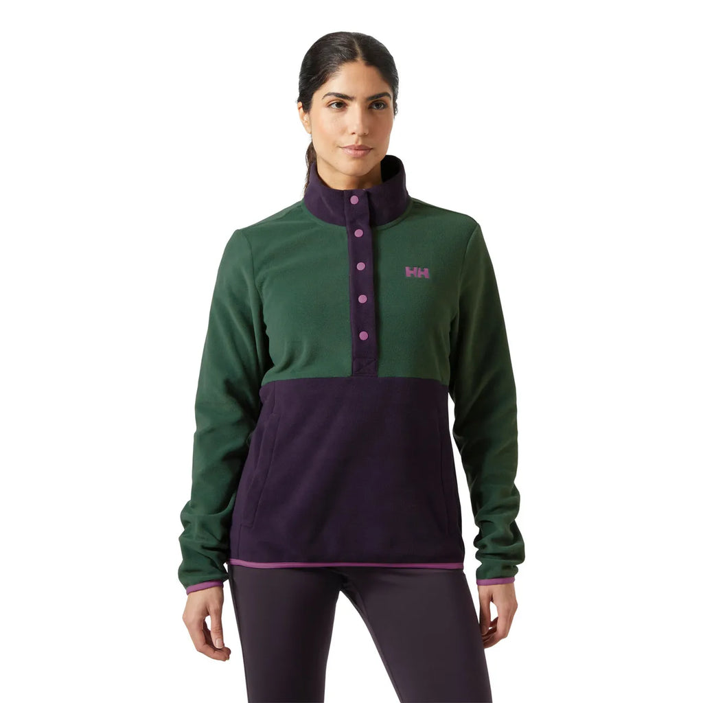 Helly Hansen Women's Daybreaker Snap Pullover-Black Grape-Killington Sports