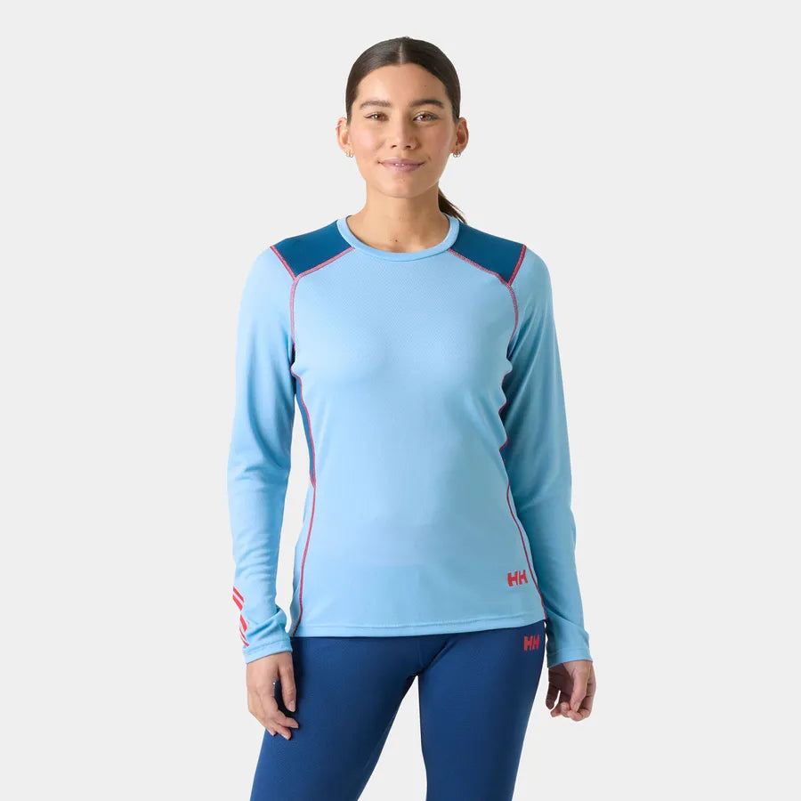 Helly Hansen Women's LIFA® ACTIVE Crew Base Layer-Bright Blue-Killington Sports