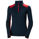 Helly Hansen Women's LIFA® Merino Midweight Half-Zip Base Layer-Navy-Killington Sports