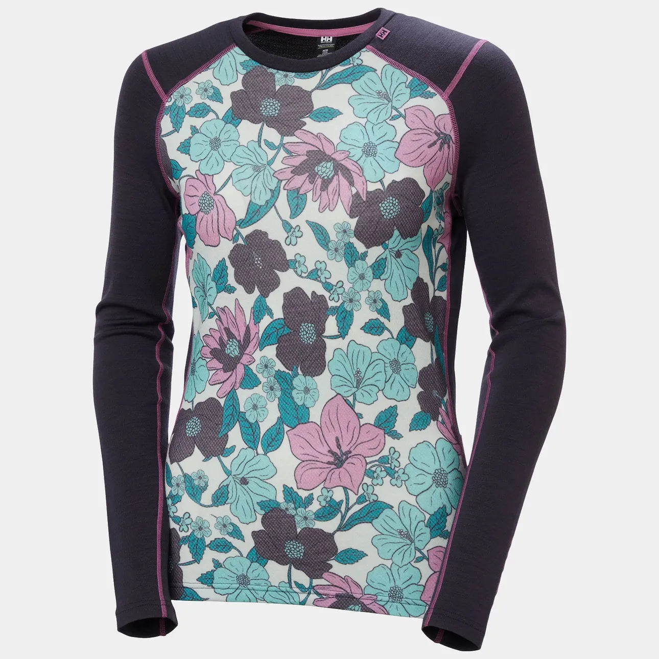 Helly Hansen Women’s LIFA® Merino Midweight Graphic Long-Sleeve Crew Base Layer-Killington Sports