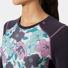 Helly Hansen Women’s LIFA® Merino Midweight Graphic Long-Sleeve Crew Base Layer-Killington Sports