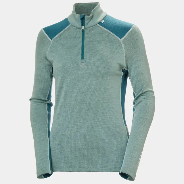 Helly Hansen Women's LIFA® Merino Midweight Half-Zip Base Layer-Cactus-Killington Sports