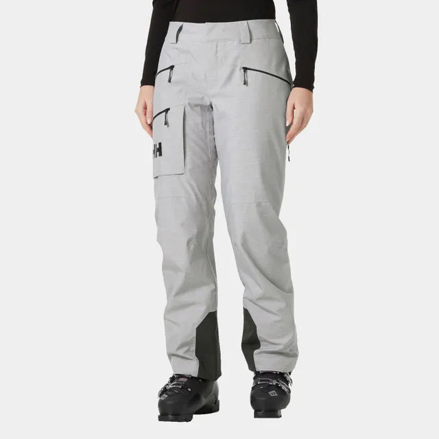 Helly Hansen Women’s Powderqueen Ski Pants-Grey Malange-Killington Sports