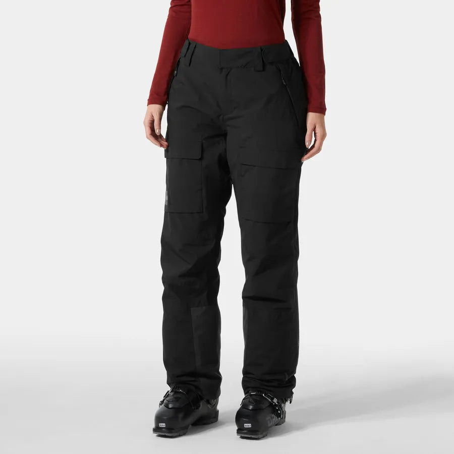 Helly Hansen Women’s Switch Cargo 2.0 Insulated Ski Pants-Black-Killington Sports