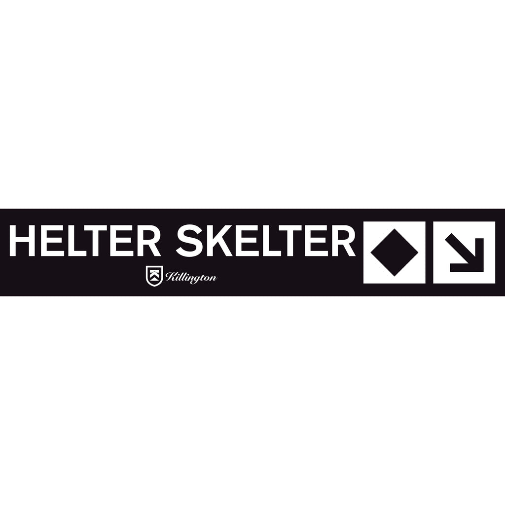 Helter Skelter Trail Sign-Killington Sports