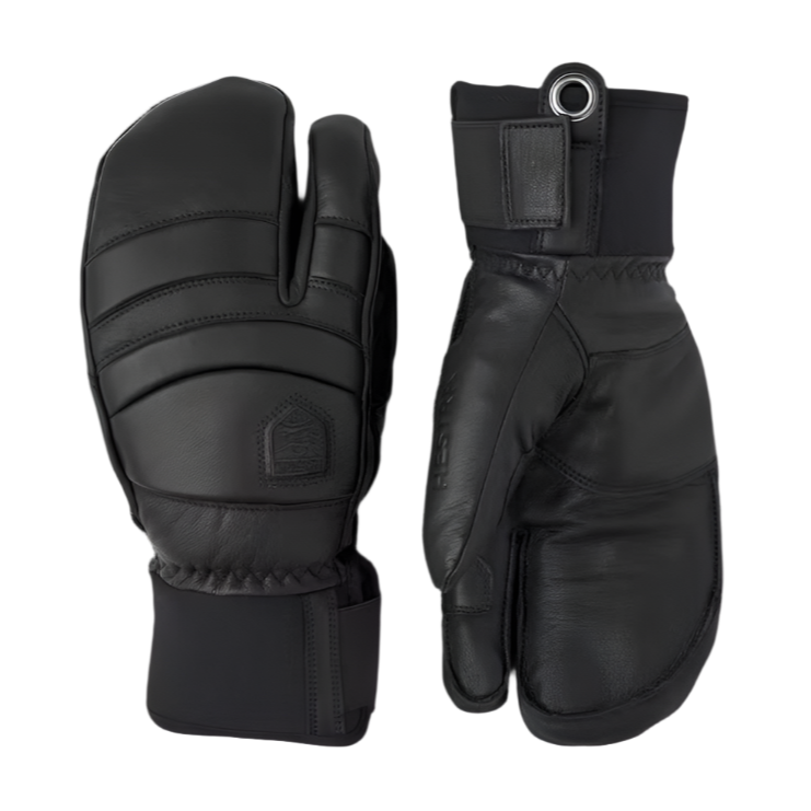 Hestra Fall Line 3-Finger-Black/Black-Killington Sports